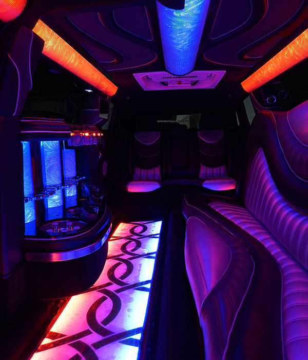 Limo services with leather seating